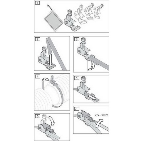 Лента хомутная 9мм 30м алюцинк 