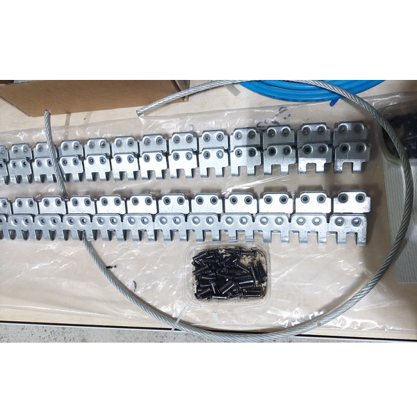 Замок ленты конвейерной B2 (7-15мм), на заклепках, длина 600мм