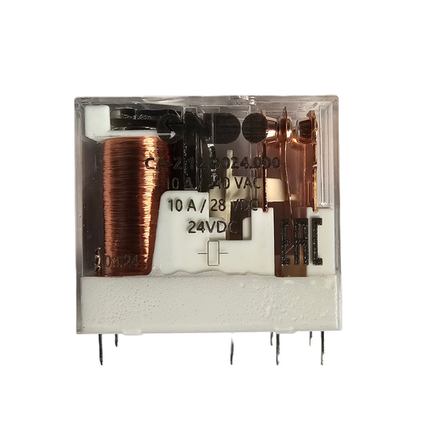Реле промежуточное с 2-мя перекл. контактами, 24VDC, 10A