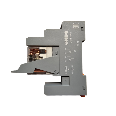 Колодка для промежуточных реле с 2-мя переключающими контактами, 10А