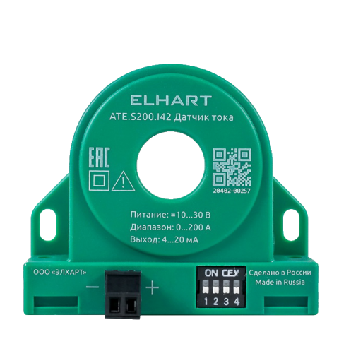 ELHART Датчик переменного тока вх. 0...200A, вых. 4...20мА