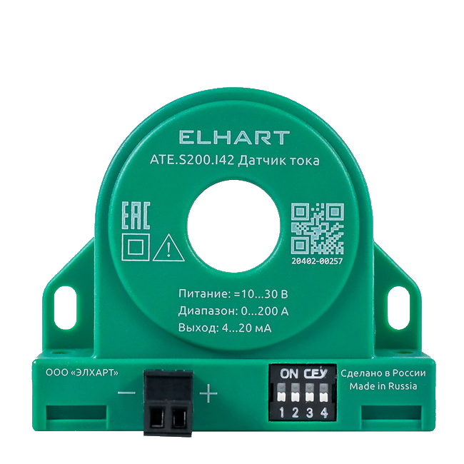 ELHART Датчик переменного тока вх. 0...200A, вых. 4...20мА